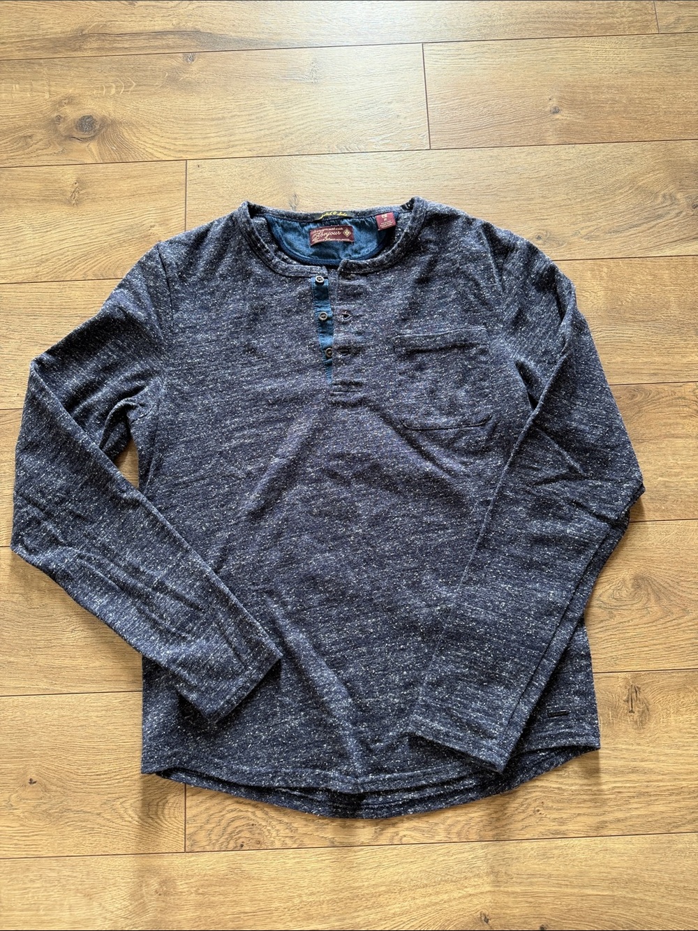 Scotch and Soda Navy Men’s Henley/Long Sleeve